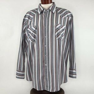 Ely Cattleman VTG Western Pearl Snap Shirt Maroon